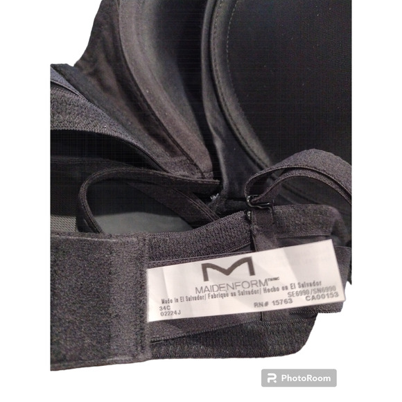 MAIDENFORM SELF EXPRESSIONS STAY PUT STRAPLESS SIZE 34C - Picture 4 of 9